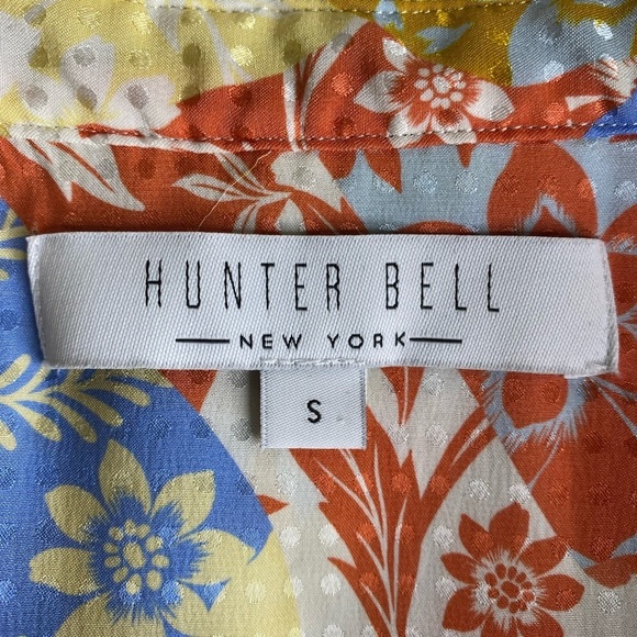 Hunter Bell Silk Blakely Dress In Flower Patchwork - Picture 7 of 11